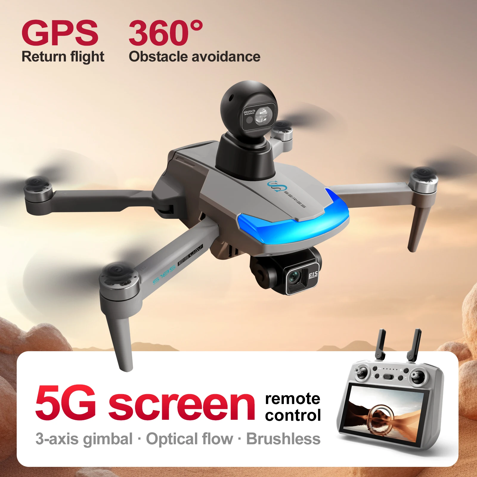Drone Multispectral - S185 Профессиональный дрон 2,7K HD с